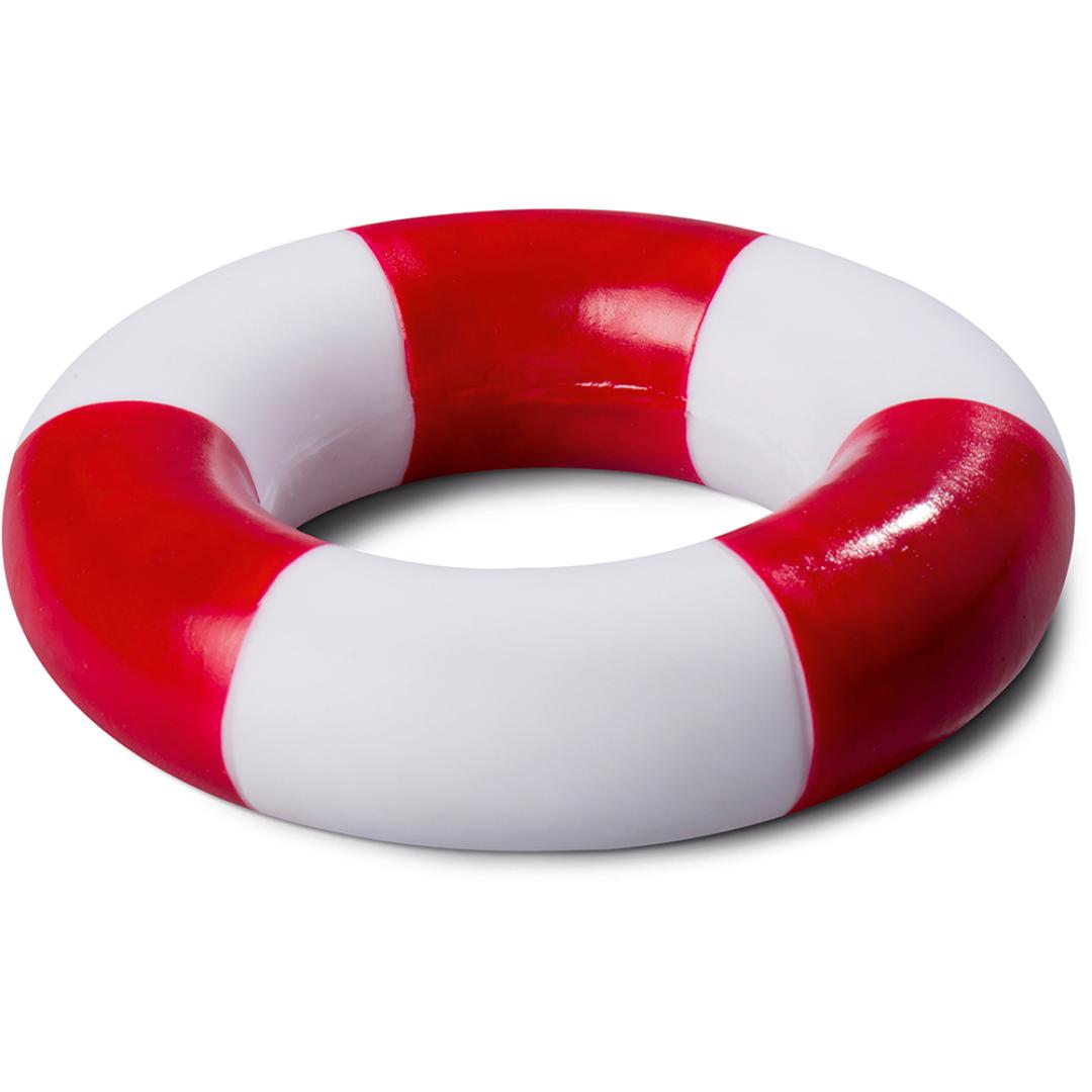 M131173 Weiß/rot - PVC Schwimmring, gestreift - mbw